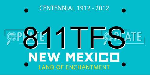 811TFS New Mexico License Plate
