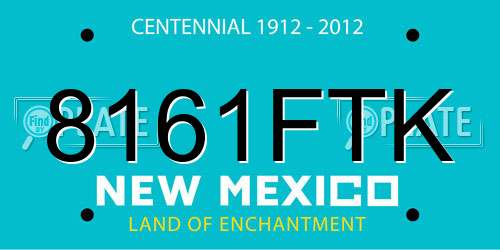 8161FTK New Mexico License Plate