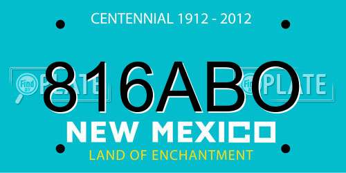 816ABO New Mexico License Plate
