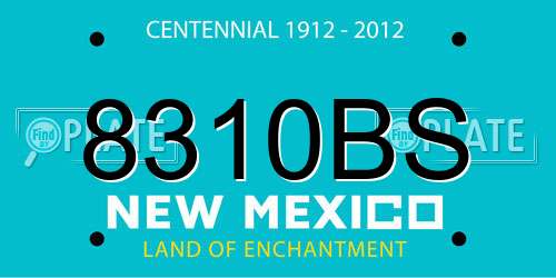 8310BS New Mexico License Plate