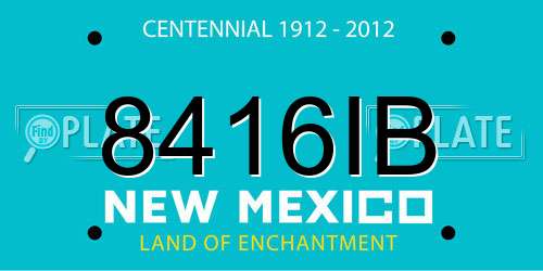 8416IB New Mexico License Plate