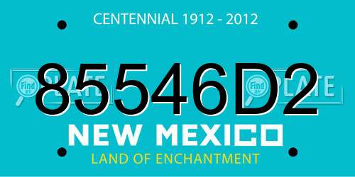 85546D2 New Mexico License Plate
