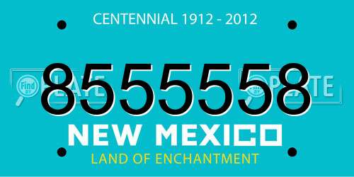 8555558 New Mexico License Plate