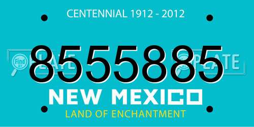 8555885 New Mexico License Plate