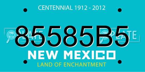 85585B5 New Mexico License Plate