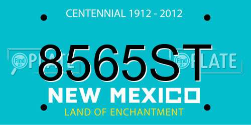 8565ST New Mexico License Plate
