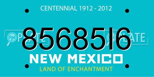 85685I6 New Mexico License Plate