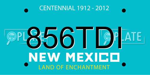 856TDI New Mexico License Plate