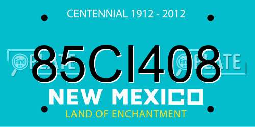 85CI408 New Mexico License Plate