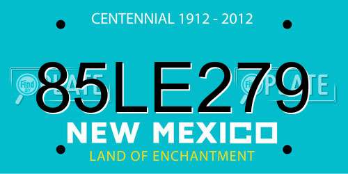 85LE279 New Mexico License Plate