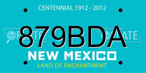 879BDA New Mexico License Plate