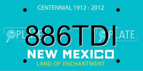 886TDI New Mexico License Plate