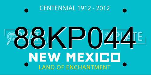 88KP044 New Mexico License Plate