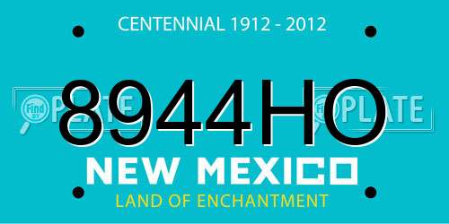 8944HO New Mexico License Plate