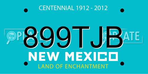 899TJB New Mexico License Plate