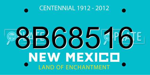 8B68516 New Mexico License Plate