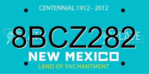 8BCZ282 New Mexico License Plate