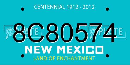 8C80574 New Mexico License Plate