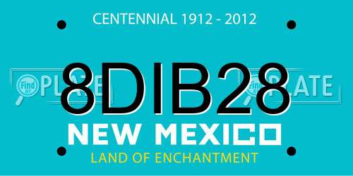 8DIB28 New Mexico License Plate