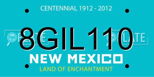 8GIL110 New Mexico License Plate