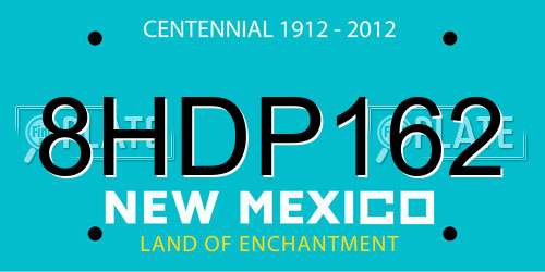 8HDP162 New Mexico License Plate