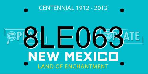 8LE063 New Mexico License Plate