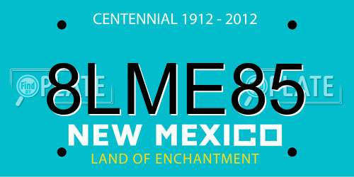 8LME85 New Mexico License Plate