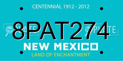 8PAT274 New Mexico License Plate