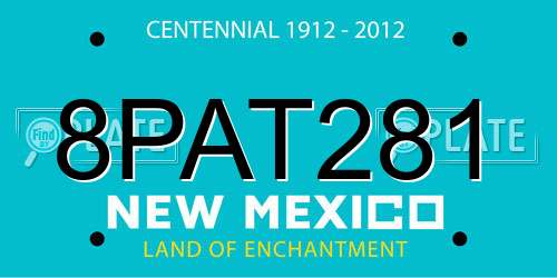 8PAT281 New Mexico License Plate