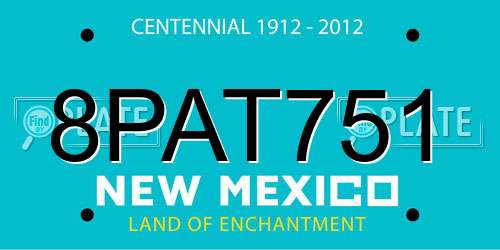 8PAT751 New Mexico License Plate