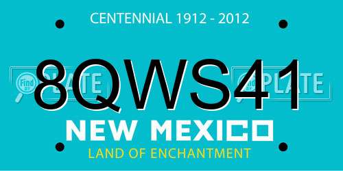8QWS41 New Mexico License Plate