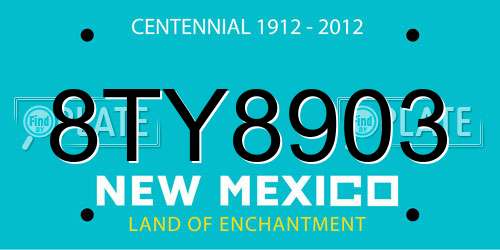 8TY8903 New Mexico License Plate