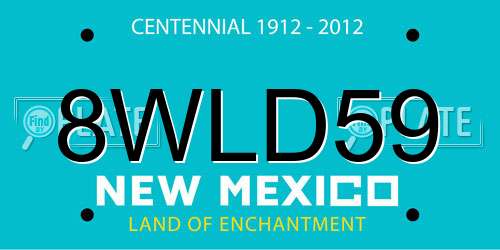 8WLD59 New Mexico License Plate