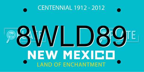 8WLD89 New Mexico License Plate