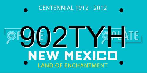 902TYH New Mexico License Plate