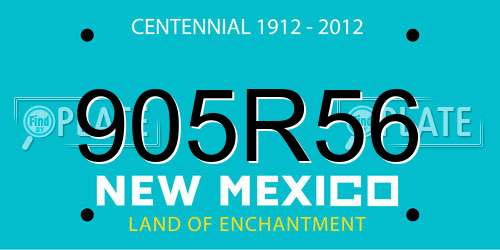 905R56 New Mexico License Plate