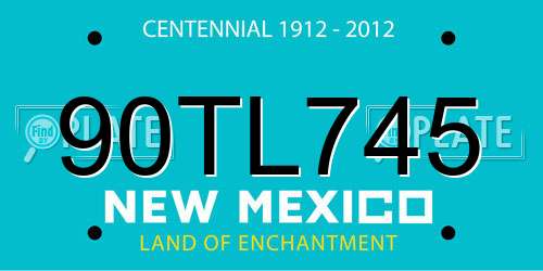 90TL745 New Mexico License Plate
