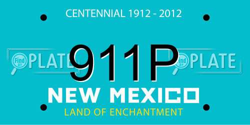 911P New Mexico License Plate