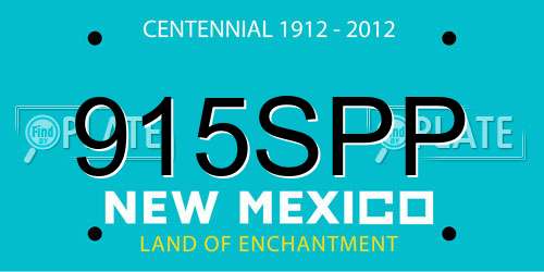915SPP New Mexico License Plate