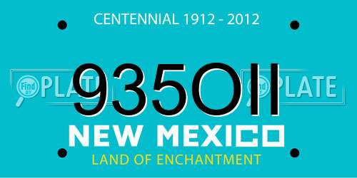 935OII New Mexico License Plate