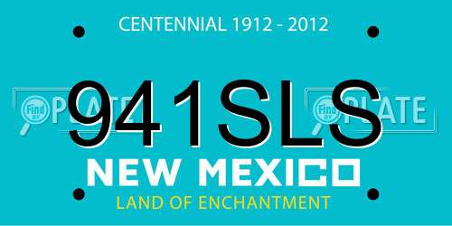 941SLS New Mexico License Plate