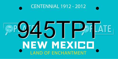 945TPT New Mexico License Plate