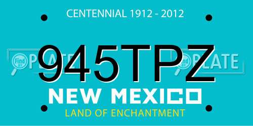 945TPZ New Mexico License Plate