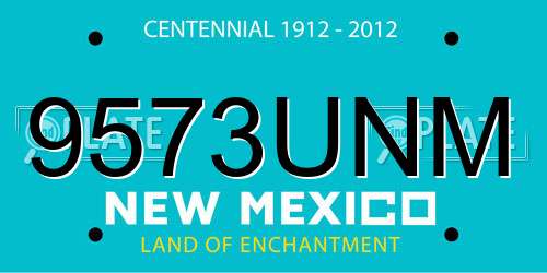 9573UNM New Mexico License Plate