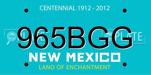 965BGG New Mexico License Plate
