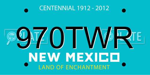 970TWR New Mexico License Plate
