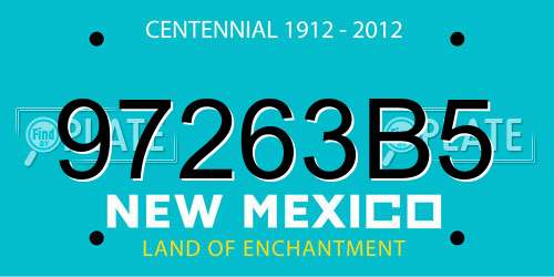 97263B5 New Mexico License Plate