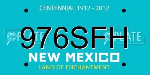 976SFH New Mexico License Plate