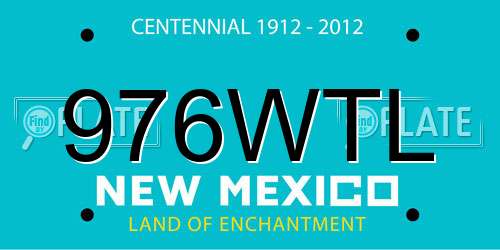 976WTL New Mexico License Plate
