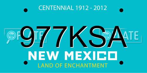 977KSA New Mexico License Plate